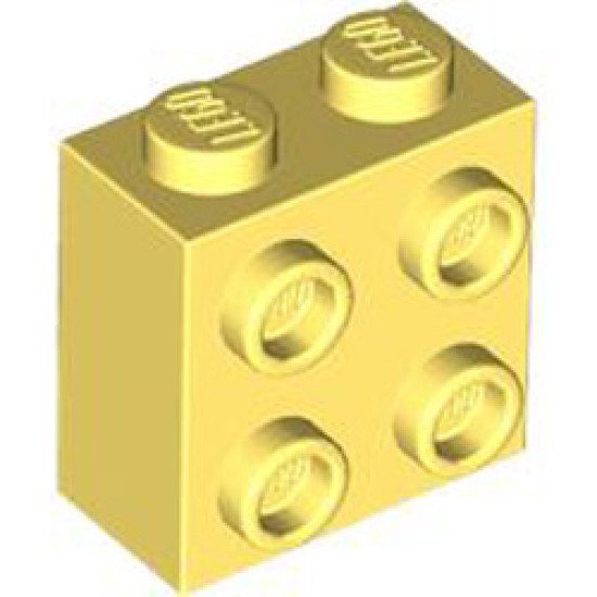 Brick 1x2x1 2/3 with 4 Knobs Cool Yellow