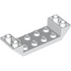 Inverted  Roof 2x6 45 Degree with Cut White