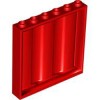 Wall 1x6x5 Container Bright Red