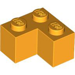 Brick Corner 1x2x2 Flame Yellowish Orange Brick Corner 1x2x2 Flame Yellowish Orange