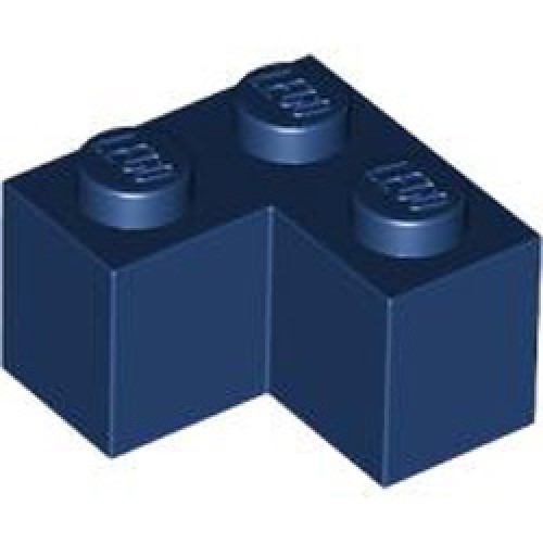 Brick Corner 1x2x2 Earth Blue