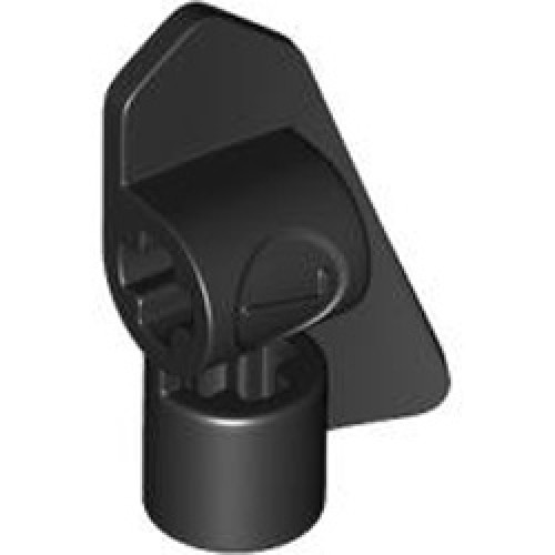 Left Base Plate 2x3 with Cross Hole Black