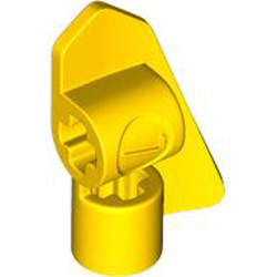 Left Base Plate 2x3 with Cross Hole Bright Yellow