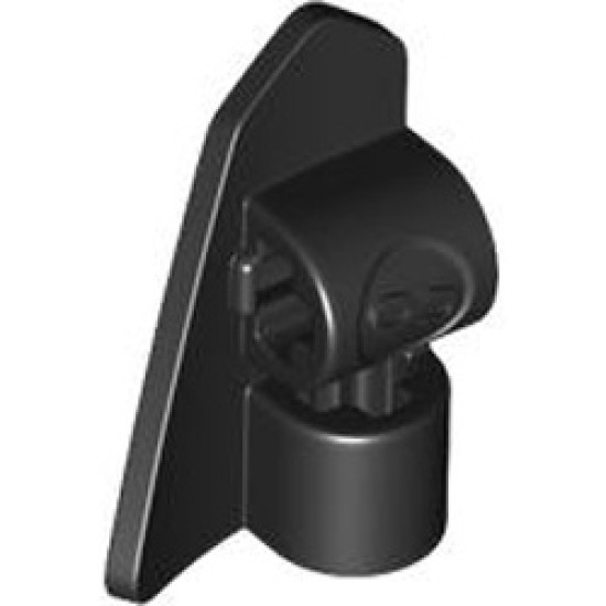 Right Base Plate 2x3 with Cross Hole Black