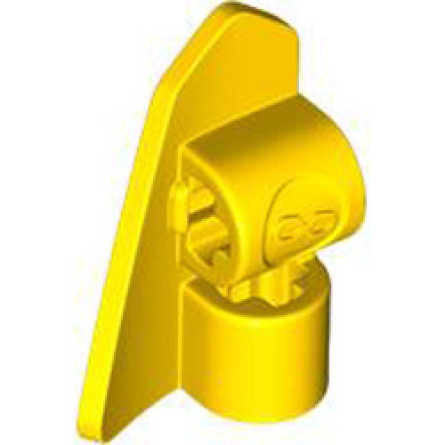 Right Base Plate 2x3 with Cross Hole Bright Yellow