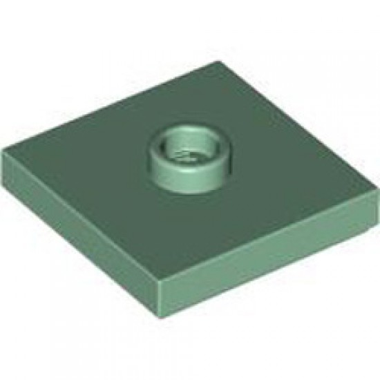 Plate 2x2 with 1 Knob Sand Green