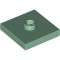 Plate 2x2 with 1 Knob Sand Green