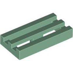 Radiator Grille 1x2 Sand Green