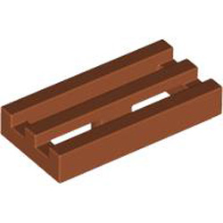 Radiator Grille 1x2 Dark Orange