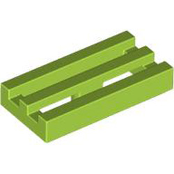 Radiator Grille 1x2 Bright Yellowish Green