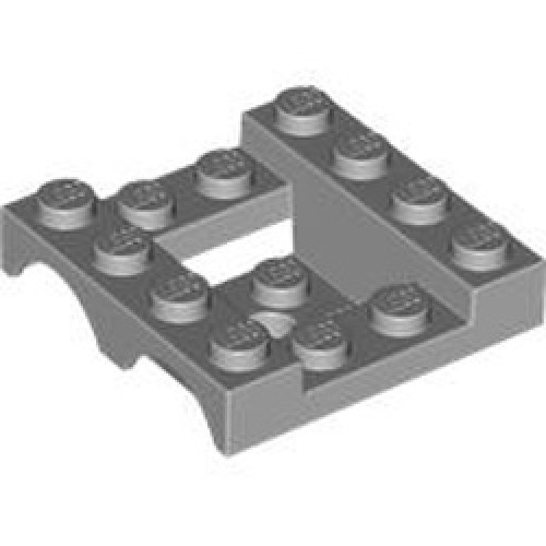 Mudguard 4x4x1 1/3 with 4.85 Hole Medium Stone Grey