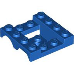 Mudguard 4x4x1 1/3 with 4.85 Hole Bright Blue