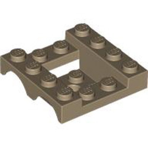 Mudguard 4x4x1 1/3 with 4.85 Hole Sand Yellow