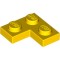 Corner Plate 1x2x2 Bright Yellow