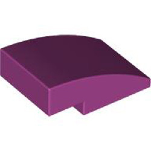 Brick with Half Bow 2x3 with Cut Bright Reddish Violet