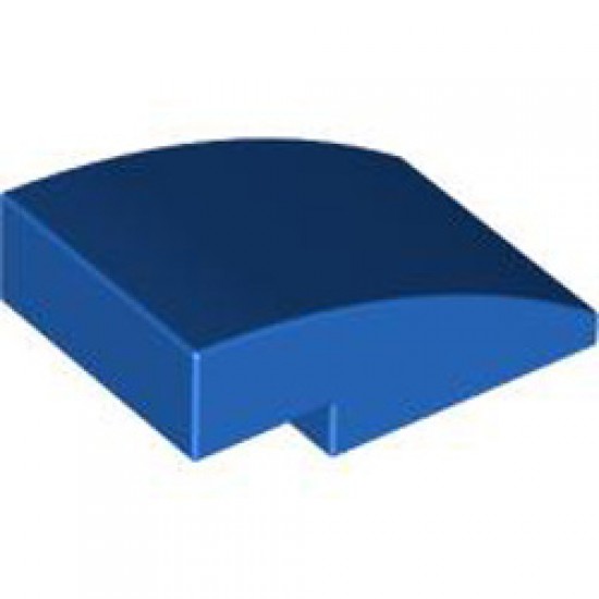 Brick with Half Bow 2x3 with Cut Bright Blue