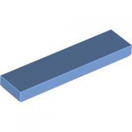 Flat Tile 1x4 Medium Blue