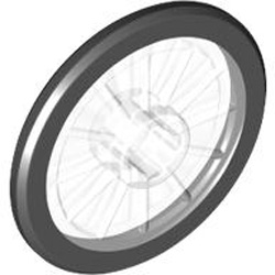 Wheel 21x2 with 3.2 Hole Transparent White