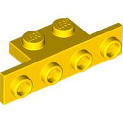 Angle Plate 1x2/1x4 All Sharp Corners Bright Yellow