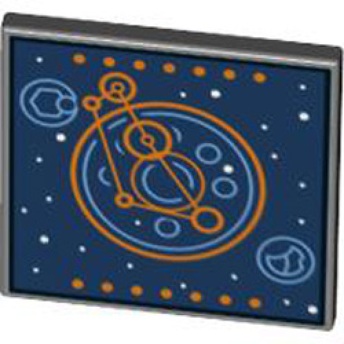 Four-Sided Sign with Snap Number 2 Dark Stone Grey