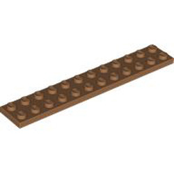 Plate 2x12 Medium Nougat