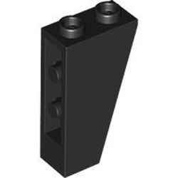 Roof Tile 1x2x3/74 Degree Inverted Black