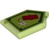Flat Tile 2x3 with Angle Number 36 Transparent Bright Green