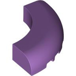 1/4 Arch Brick 5x5 with Cutout Medium Lavender
