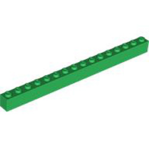 Brick 1x16 Dark Green