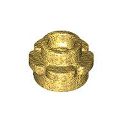 Flower 1x1 Warm Gold