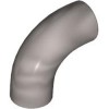 Design Shape with Tube Crosshole Silver Metallic