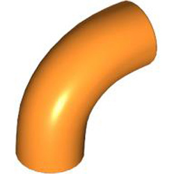 Design Shape with Tube Crosshole Bright Orange