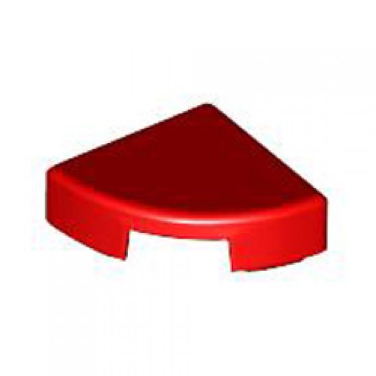 1/4 Circle Tile 1x1 Bright Red