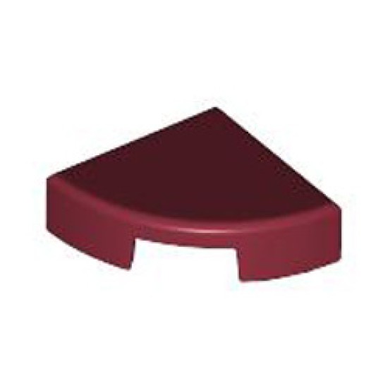 1/4 Circle Tile 1x1 Dark Red