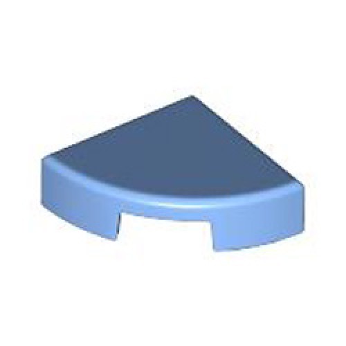1/4 Circle Tile 1x1 Medium Blue