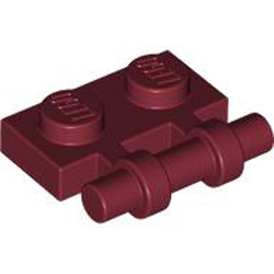 Plate 1x2 with Stick Dark Red Plate 1x2 with Stick Dark Red