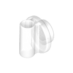 Short 3.2 Shaft with Knob  Transparent White