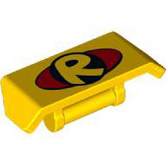 Spoiler with Shaft Diameter 3.2 Number 4 Bright Yellow