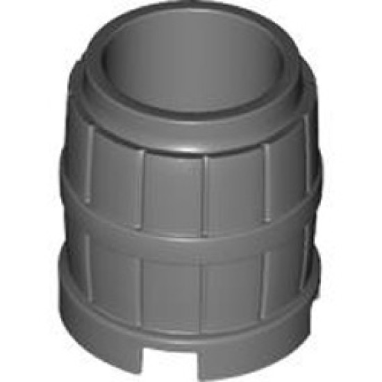 Barrel 2x2 Dark Stone Grey
