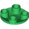 Slide Shoe Round 2x2 Dark Green