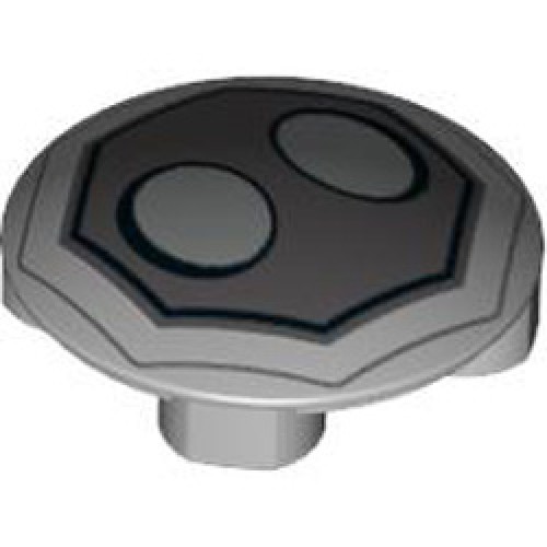 Slide Shoe Round 2x2 Number 8 Medium Stone Grey