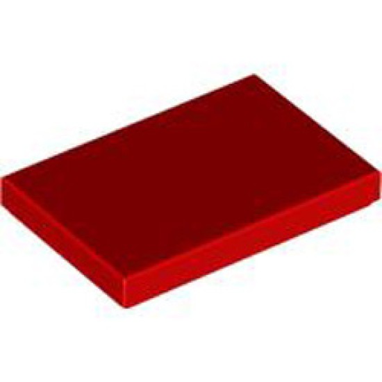 Flat Tile 2x3 Bright Red