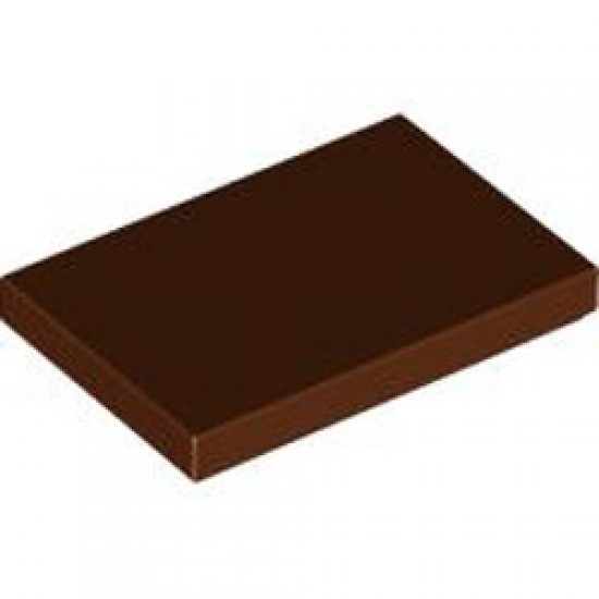 Flat Tile 2x3 Reddish Brown