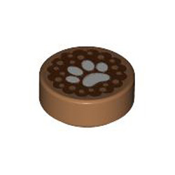 Flat Tile 1x1 Round Number 56 Medium Nougat Flat Tile 1x1 Round Number 56 Medium Nougat