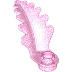 Plant with Plate 2x3x2 Number 1 Transparent Medium Violet with Opalescence