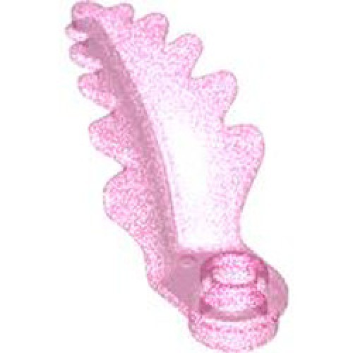 Plant with Plate 2x3x2 Number 1 Transparent Medium Violet with Opalescence