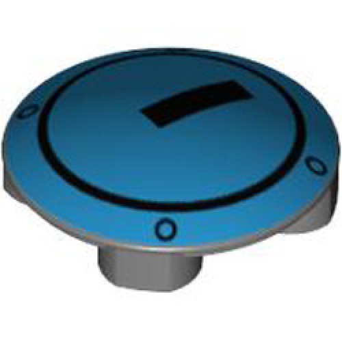 Slide Shoe Round 2x2 Number 10 Dark Stone Grey