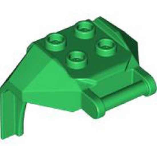 Design Brick 4x3x3 with 3.2 Shaft Number 1 Dark Green
