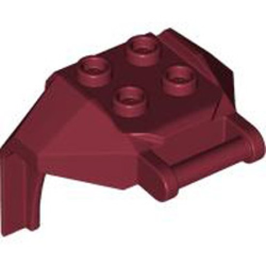 Design Brick 4x3x3 with 3.2 Shaft Number 1 Dark Red