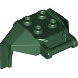 Design Brick 4x3x3 with 3.2 Shaft Number 1 Earth Green